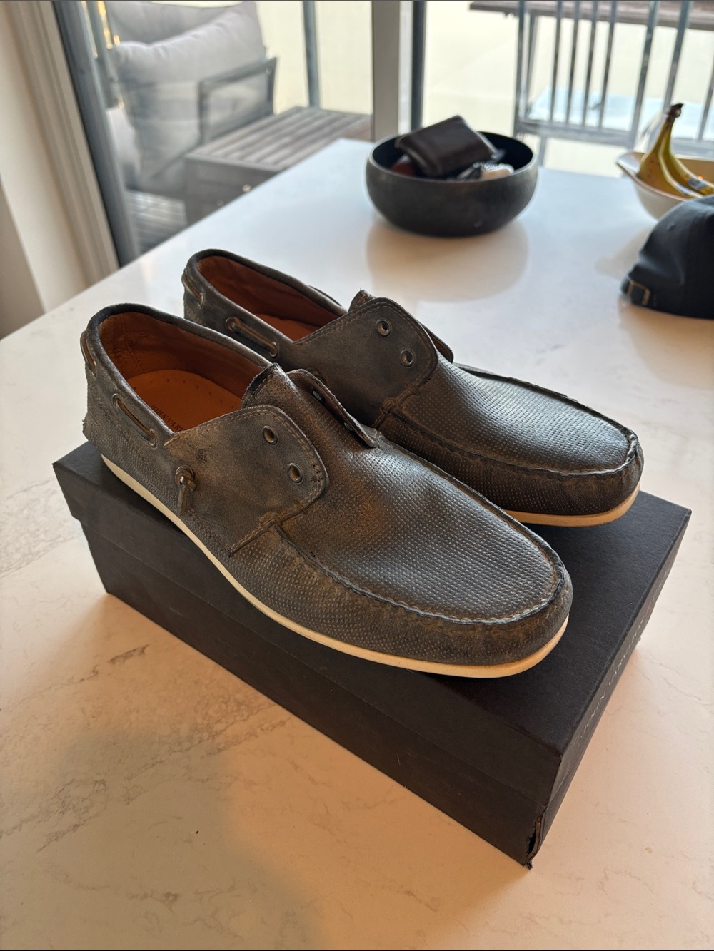 John Varvatos Schooner Boat Shoes